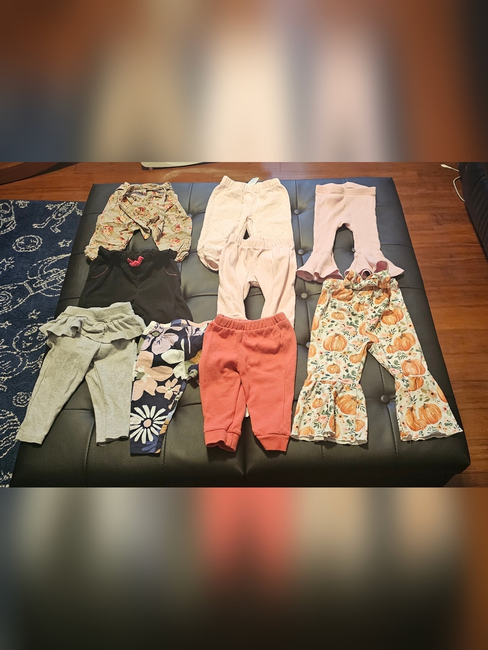 Baby Girl 6 To 9 Month Pants Lot Bundle Euc